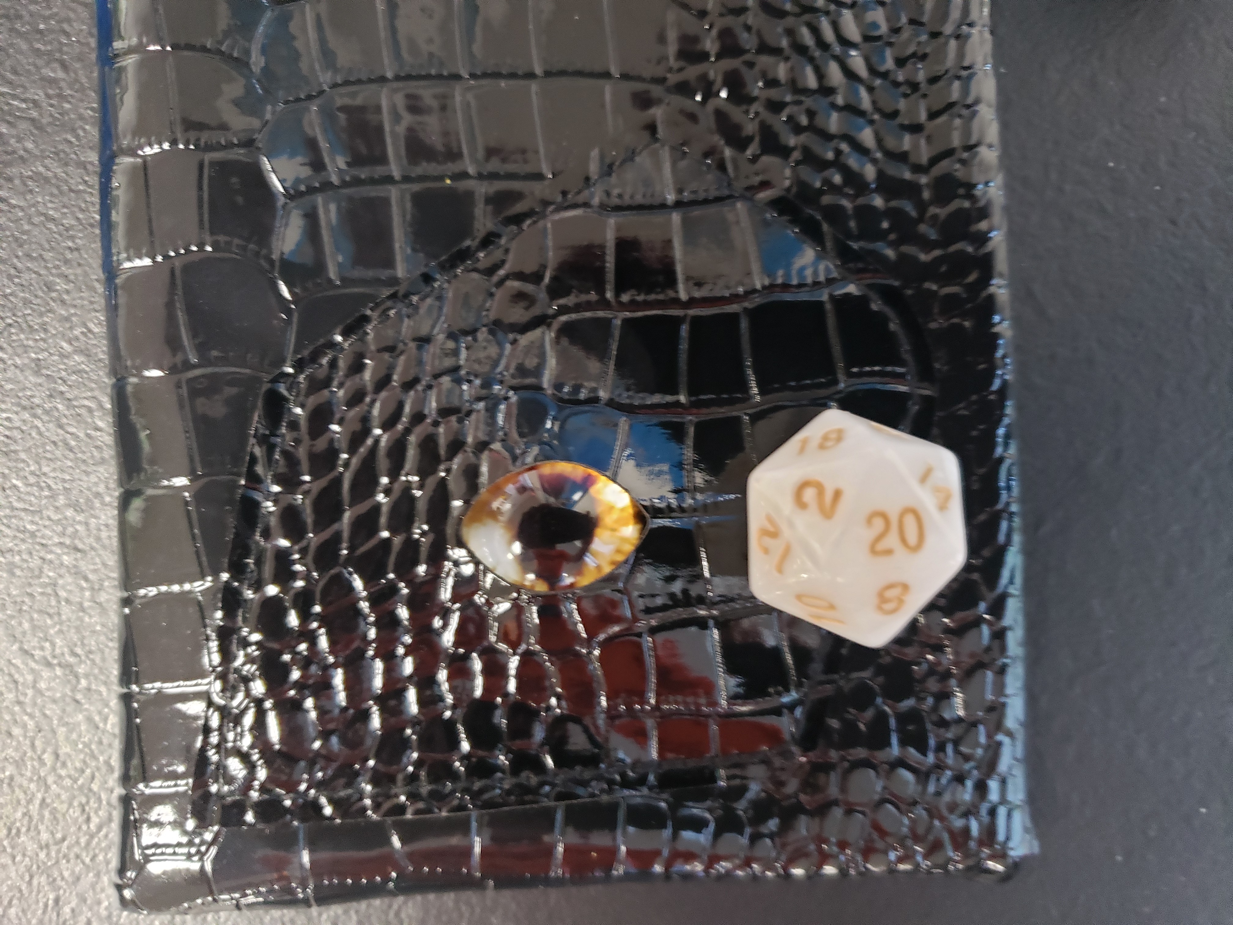 Black Dragon Eye Dice Bag